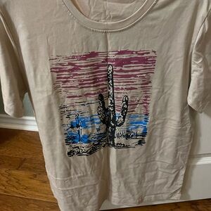 Graphic Tee with Desert Scene